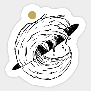 Space Wave Sticker